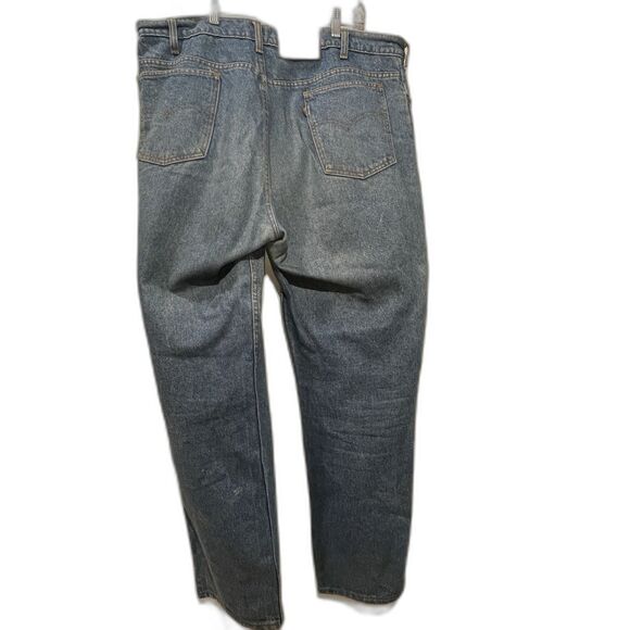 Vtg Levis 540 Denim Jeans Men Size 40x32 Made in USA Blue Distressed Brown Tag - Picture 7 of 15